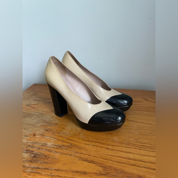 Miu Miu Patent Leather Block Heels Womens Size 39 - Picture 2 of 9
